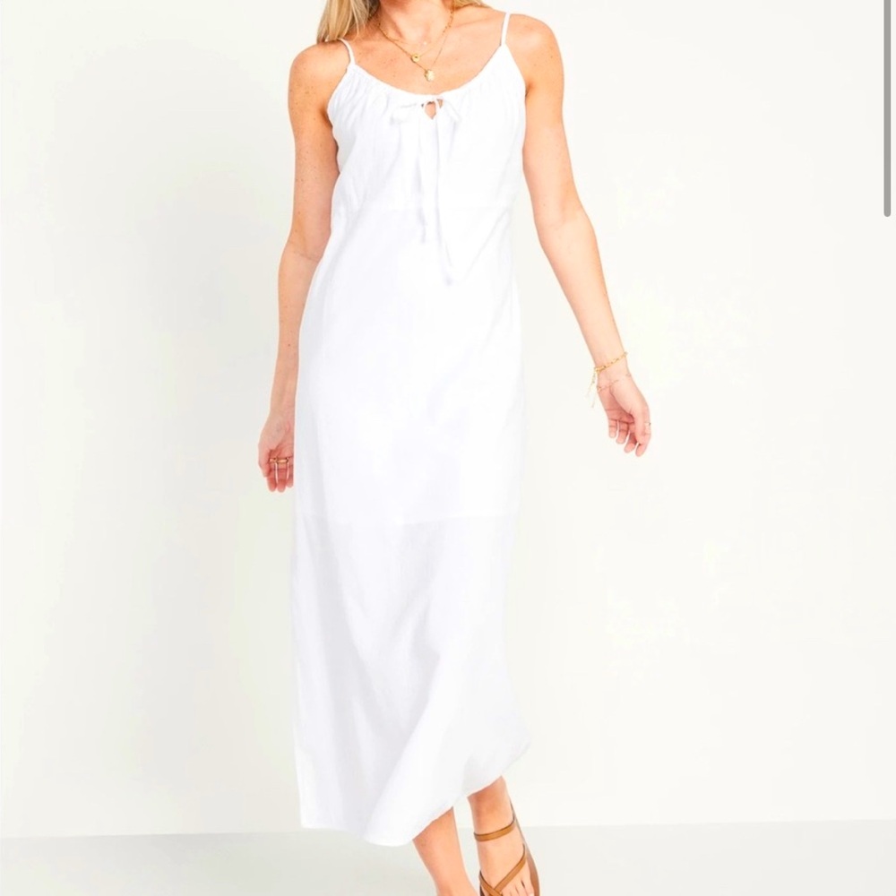Old Navy White Maxi Dress
